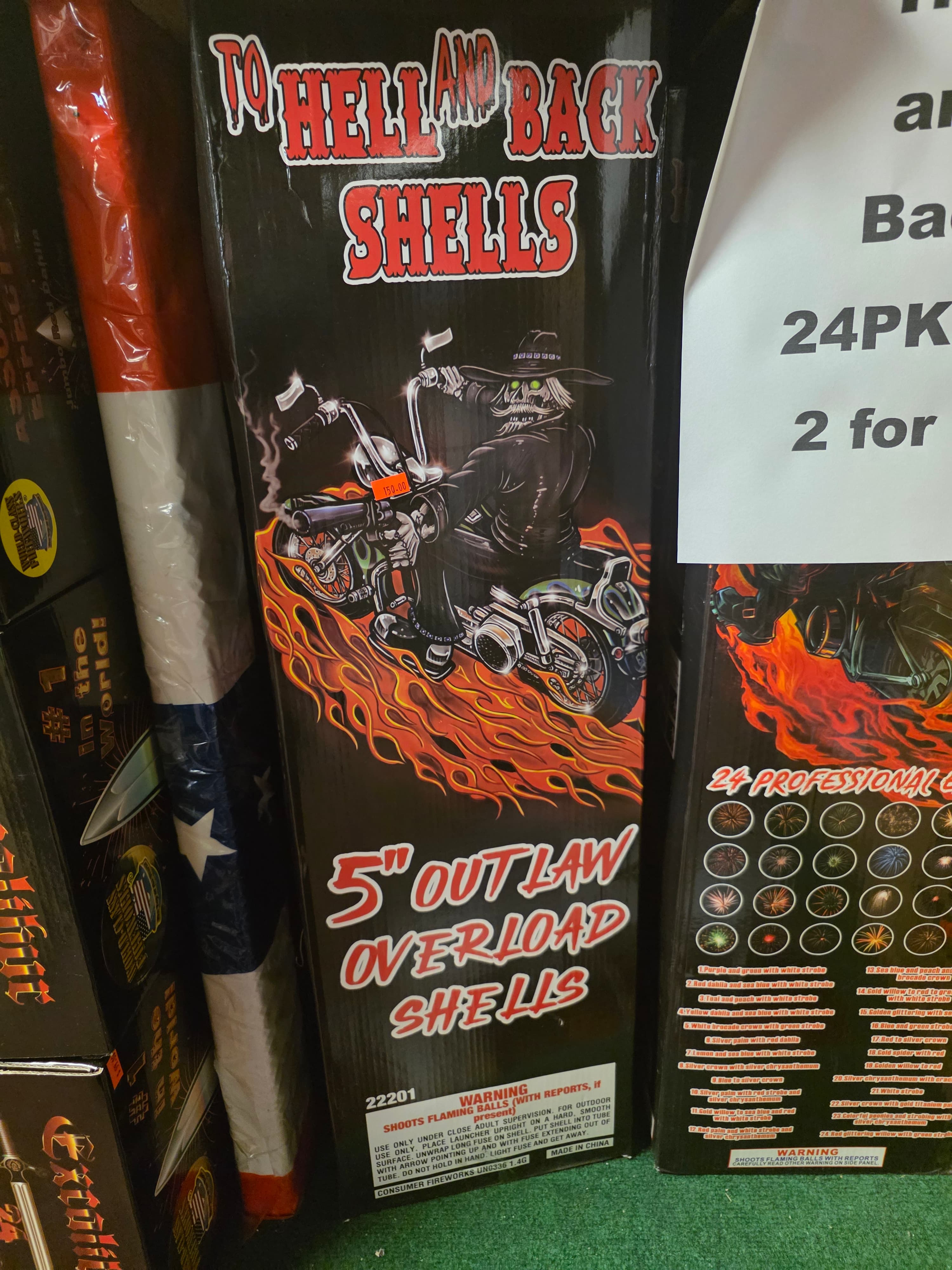Hell n Back 24- 5 inch artillery shells