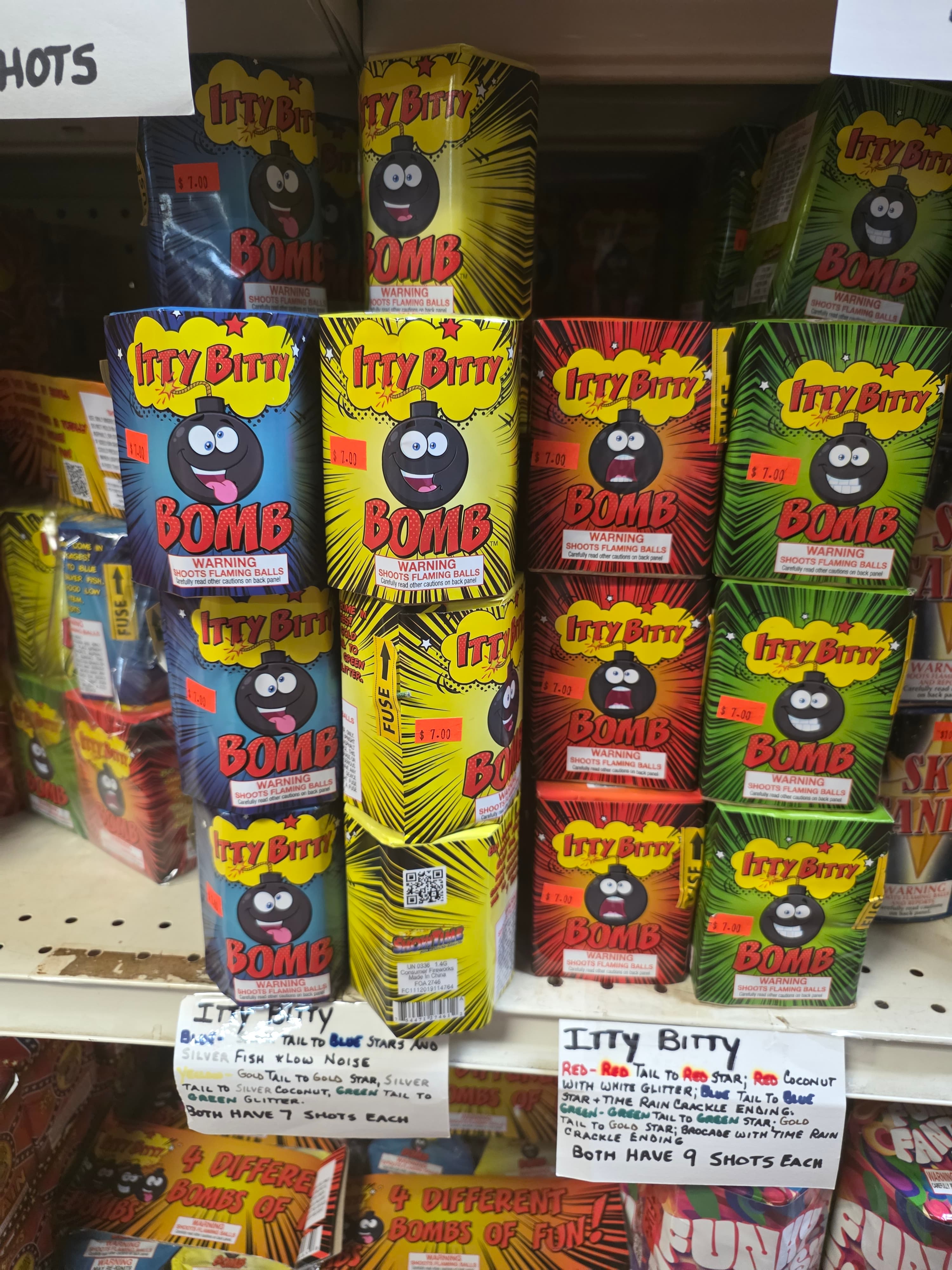 Itty Bitty Bombs
