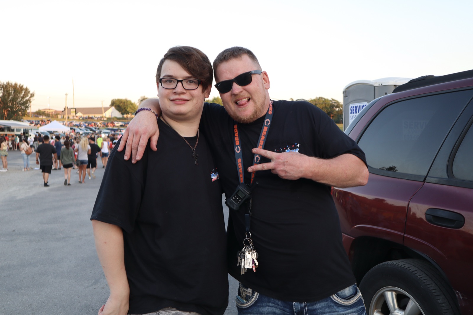 Friends at the Willy Wednesday fireworks show